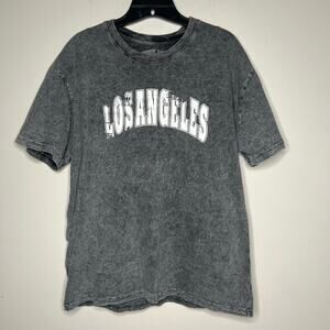 Popular Color Company Men's Acid Wash Los Angeles T Shirt Size Large 100% Cotton